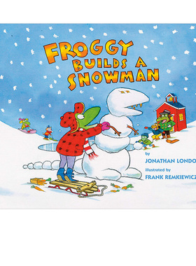 【预售】青蛙堆雪人英文儿童绘本虚构类进口原版外版书FROGGY BUILDS A SNOWMANLondonViking (US)