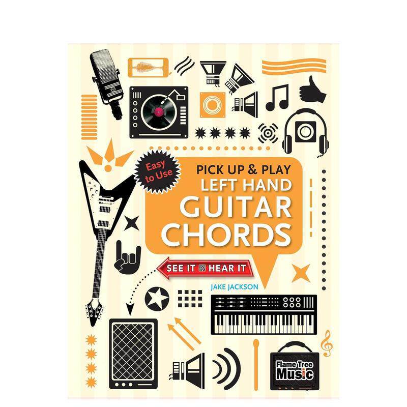 【现货】左手吉他和弦Left Hand Guitar Chords 英文音乐Jake Jackson螺旋装订Flame Tree进口原版书9781787552364
