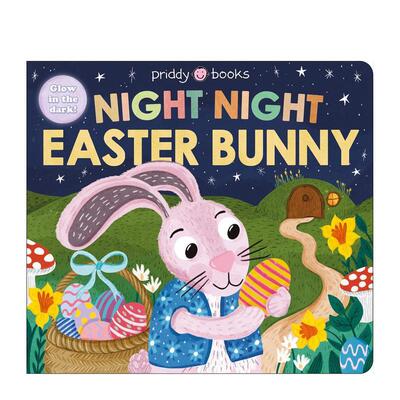 【预售】晚安复活节小兔【Night Night Books】Night Night Easter Bunny英文儿童绘本Priddy Books纸板书Priddy Books US1岁(含)