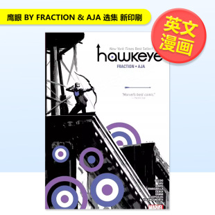 鹰眼BYFRACTION&AJA选集新印刷英文漫画精装 PRINTING 预售 Marvel AJA 书HAWKEYE 进口原版 NEW OMNIBUS FRACTION