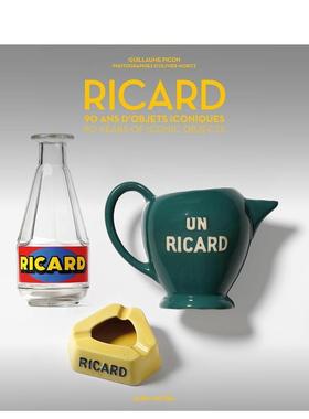 【预售】力加九十年标志性典藏Ricard英文工业产品设计Guillaume Picon精装Albin Michel进口原版书9782226500007