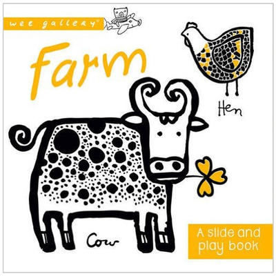 【小小画廊】纸板书：农场英文儿童趣味进口原版书精装【Wee Gallery】Board Books: Farm Surya Sajnani著QED Publishin