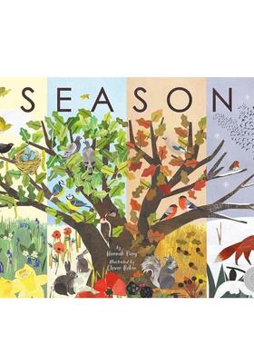 【现货】季节Seasons英文儿童绘本动物生态环保Hannah Pang精装Tiger Tales3-6岁进口原版书9781944530372