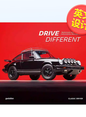 【现货】驾驭非凡复古改装车和经典汽车的重塑Drive Different Restomods and Iconic Automobiles Reimagined英文设计图书--英文