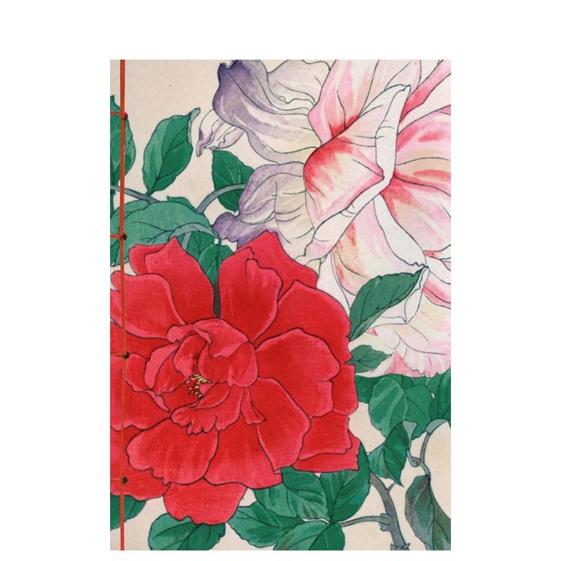 日本版画中的玫瑰笔记本 Ro