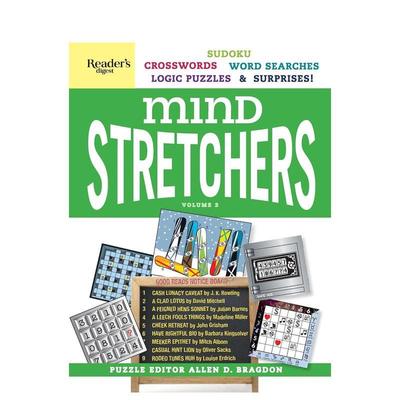 【现货】读者文摘思维担架解谜书第3卷Reader’s Digest Mind Stretchers Puzzle Book Vol.3英文生活综合Reader’s DigestReader