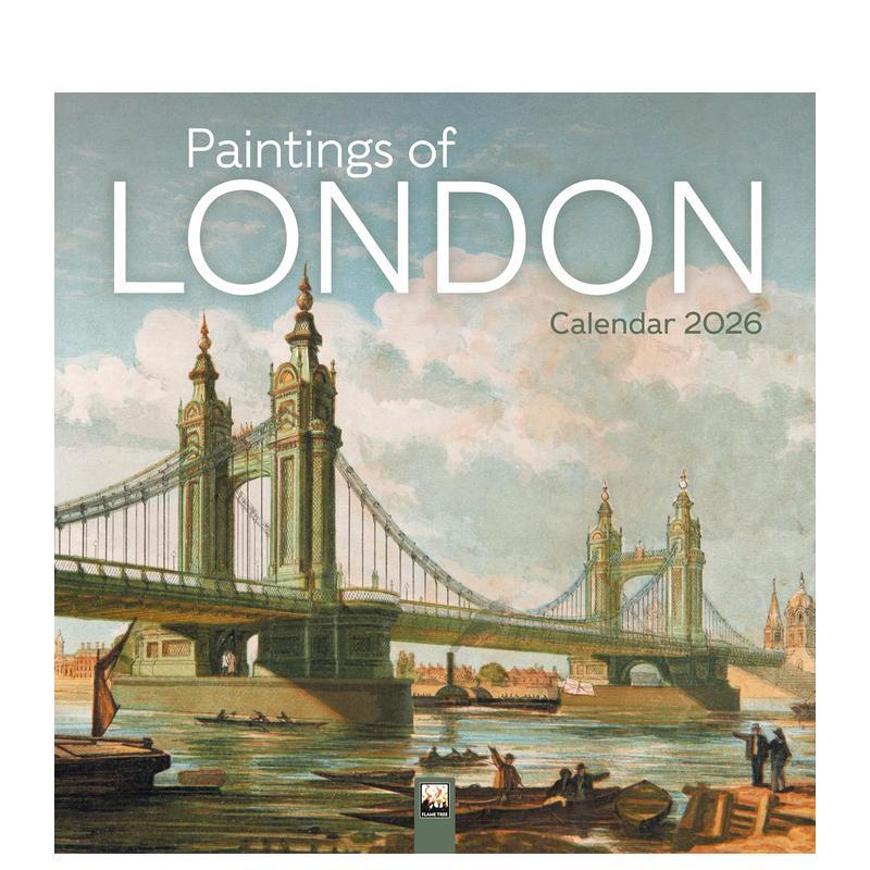 【现货】【Flame Tree】伦敦博物馆伦敦绘画 2026年挂历艺术日历London Museum: Paintings of London 2026 Wall Calendar英文文创