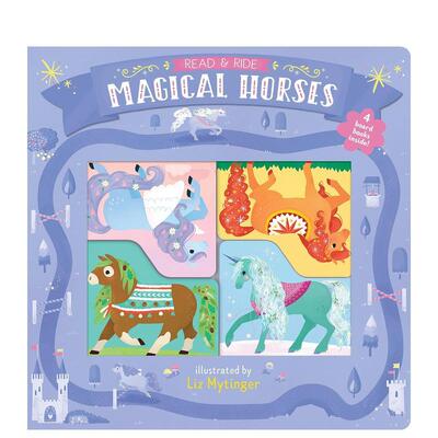 【现货】神奇的马1本大书内含4本迷你纸板书Read & Ride英文儿童趣味Chronicle Books纸板书Chronicle Books6-9岁进口原版书97814