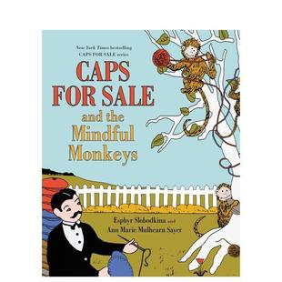 Mindful 9岁 帽子和小心 Sale and for 出售 猴子Caps Monkeys英文儿童绘本动物生态环保SlobodkinaHarpercollins6 the 现货