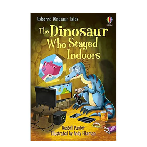 【预售】待在室内的恐龙英文儿童分阶阅读进口原版外版书精装The Dinosaur Who Stayed IndoorsRussell Punter Usborne children’
