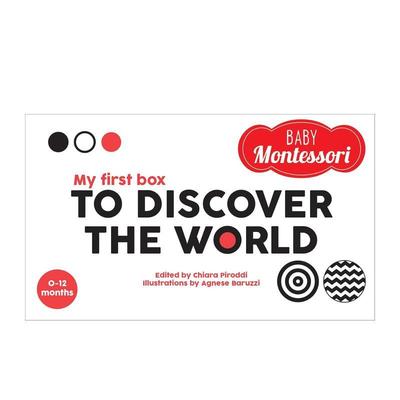 【预售】【蒙台梭利婴儿启智】我的世界探索启蒙盒【Baby Montessori】My First Box to Discover the World英文儿童语言概念启蒙