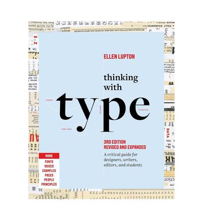 【预售】字体思维设计师作家编辑及学生的批判性指南Thinking with Type英文平面设计字体图案标志Ellen LuptonPrinceton Archite