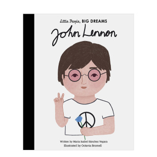Isab Lennon Little 约翰·列侬英文儿童绘本人物传记进口原版 Maria Big 小人物大梦想 Dreams John People 现货 书精装