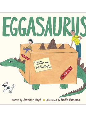 【预售】恐龙蛋英文儿童绘本动物生态环保进口原版外版书精装EggasaurusJennifer WaghSimon & Schuster