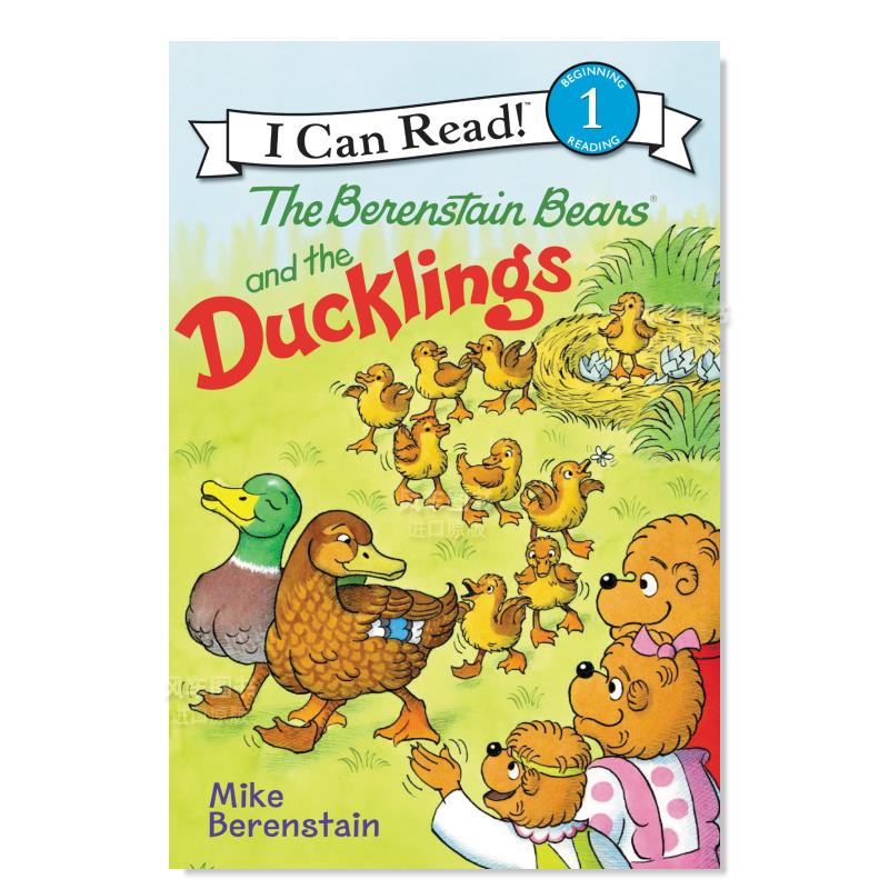 【现货】熊和小鸭子英文儿童分阶阅读进口原版书Berenstain Bears and the Ducklings, The Berenstain著Harpercollins出版