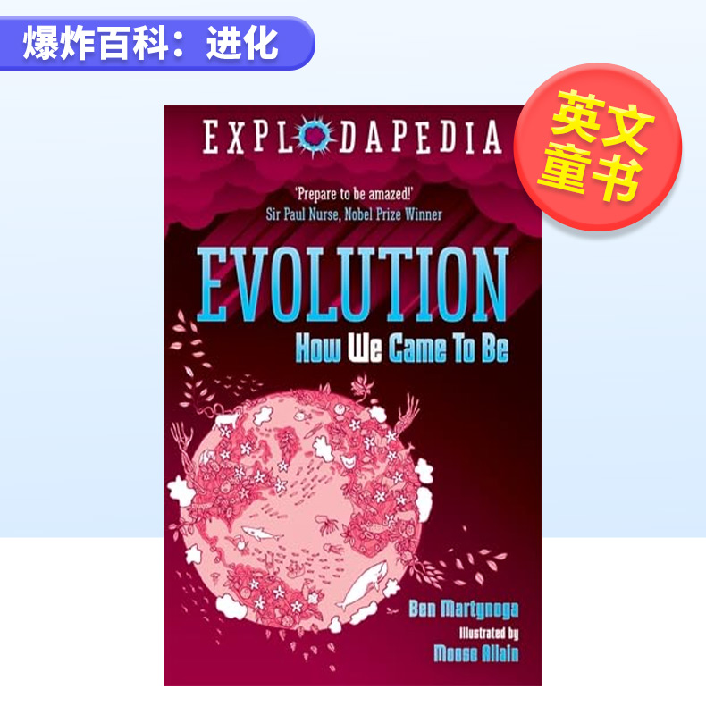 【预售】爆炸百科：进化英文青少年读物进口原版书简装【Explodapedia】Evolution Ben Martynoga著David Fickling Books出版