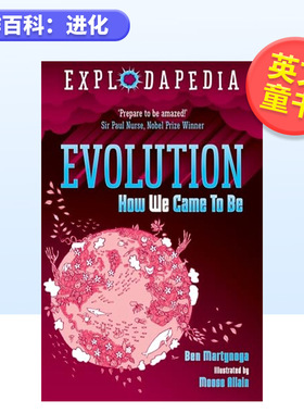 【现货】爆炸百科：进化英文青少年读物进口原版书简装【Explodapedia】Evolution Ben Martynoga著David Fickling Books出版