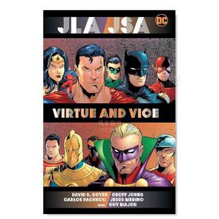 进口原版 Edition 现货 书JLA 英文漫画简装 Comics Geoff New JSA Johns and JLAJSA美德与恶行新版 Vice Dav Virtue