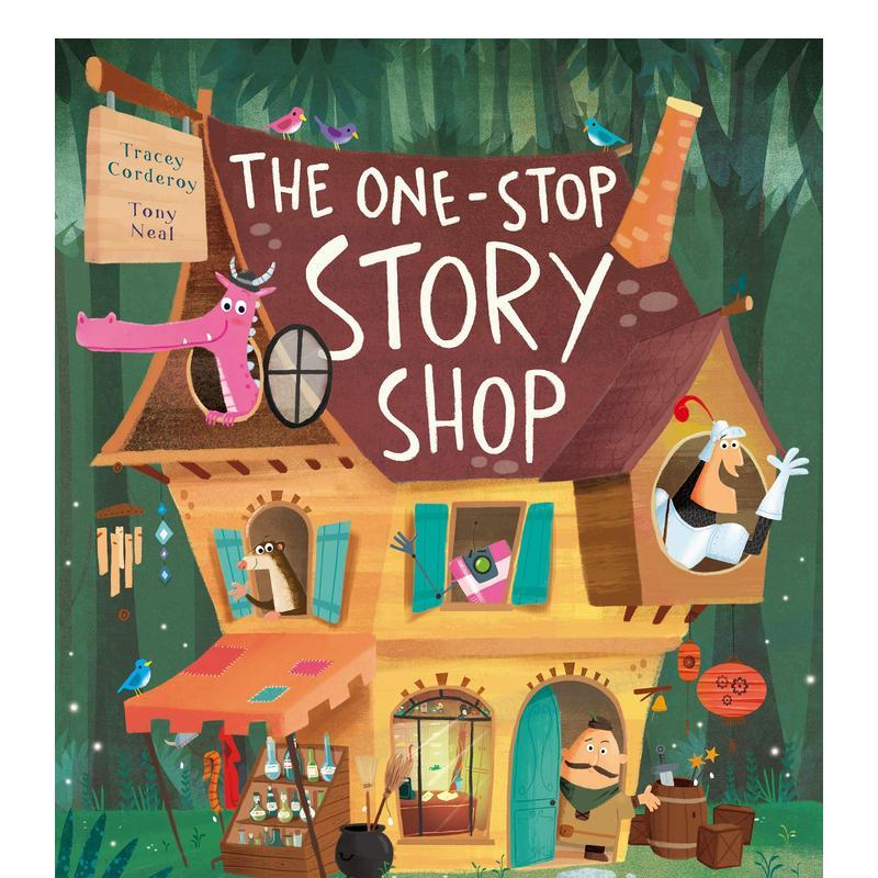【现货】一站式故事商店The One-Stop Story Shop英文儿童绘本虚构类3-6岁Tracey Corderoy进口原版书Little Tiger Press97817888