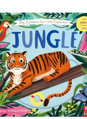 【现货】小小探险家的大户外活动 丛林【Big Outdoors for Little Explorers】Jungle英文儿童趣味Anne-Kathrin Behl纸板书Nosy C
