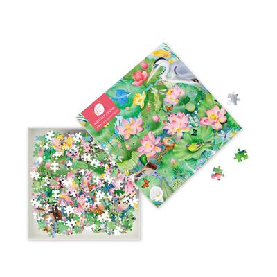 【现货】贝克斯帕金 睡莲池【1000-piece Jigsaw Puzzles】Bex Parkin英文文创拼图Flame Tree StudioFlame Tree Publishing进口原