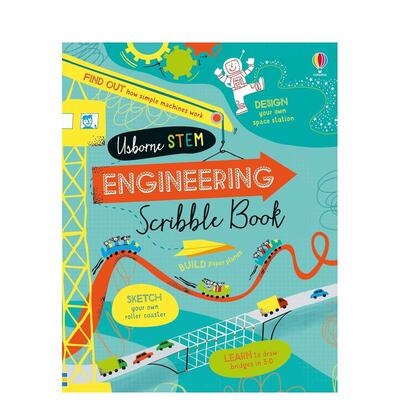 【现货】工程头脑风暴【STEM】Engineering Scribble Book英文儿童趣味Eddie Reynolds?精装Usborne children’s books3-6岁进口原