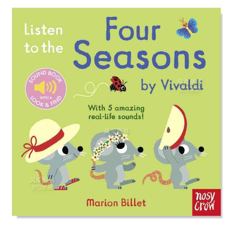 【预 售】聆听维瓦尔第:四季【Listen to…】Four Seasons by Vivaldi 英文儿童趣味 Marion Billet Nosy Crow 书籍/杂志/报纸 儿童读物原版书 原图主图