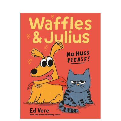 【现货】华夫与朱利叶斯：请勿拥抱 Waffles and Julius: No Hugs Please! 原版英文儿童绘本 讲述友谊和尊重彼此差异的故事