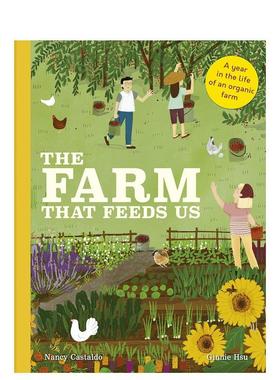 【现货】养育我们的农场The Farm That Feeds Us英文儿童绘本动物生态环保Nancy Castaldo精装words & pictures3-6岁进口原版书97