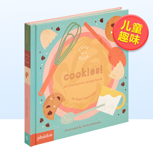 【预售】饼干!:一本互动食谱英文儿童绘本知识百科进口原版外版书纸板书【Cook In A Book】Cookies!: An Interactive Recipe Bo