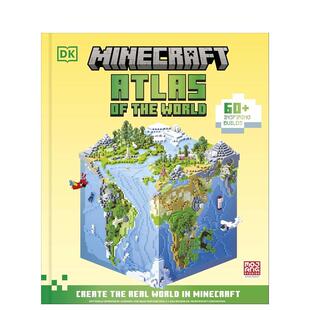 【预售】【DK】我的世界世界地图集Minecraft Atlas of the World英文儿童绘本IP系列DK精装DK Children6-9岁进口原版书978024173