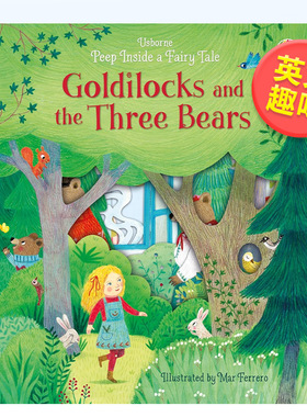 【现货】【洞洞书童话故事】金凤花和三只小熊英文儿童趣味进口原版书精装【Peep Inside A Fairy Tale】 Goldilocks and the Thr
