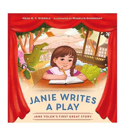 【现货】珍妮写剧本Janie Writes a Play英文儿童绘本人物传记Heidi E. Y. Stemple精装6-9岁Charlesbridge进口原版书