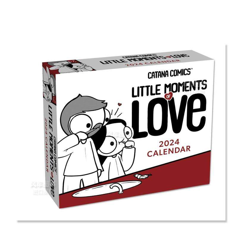 【预售】卡塔纳漫画：爱的瞬间：2024年逐日挂历Catana Comics: Little Moments of Love 2024 Day-to-Day Calendar日历原版图