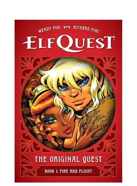 【预售】精灵之旅：原始冒险 卷1——火与奔逃ElfQuest: The Original Quest: Book 1--Fire and Flight英文漫画图书PINI WENDY精