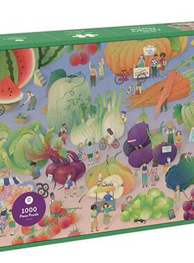 【现货】【1000-Piece】在农贸市场At the Farmers’ Market英文文创拼图精装Princeton Architectural Press进口原版书978164896