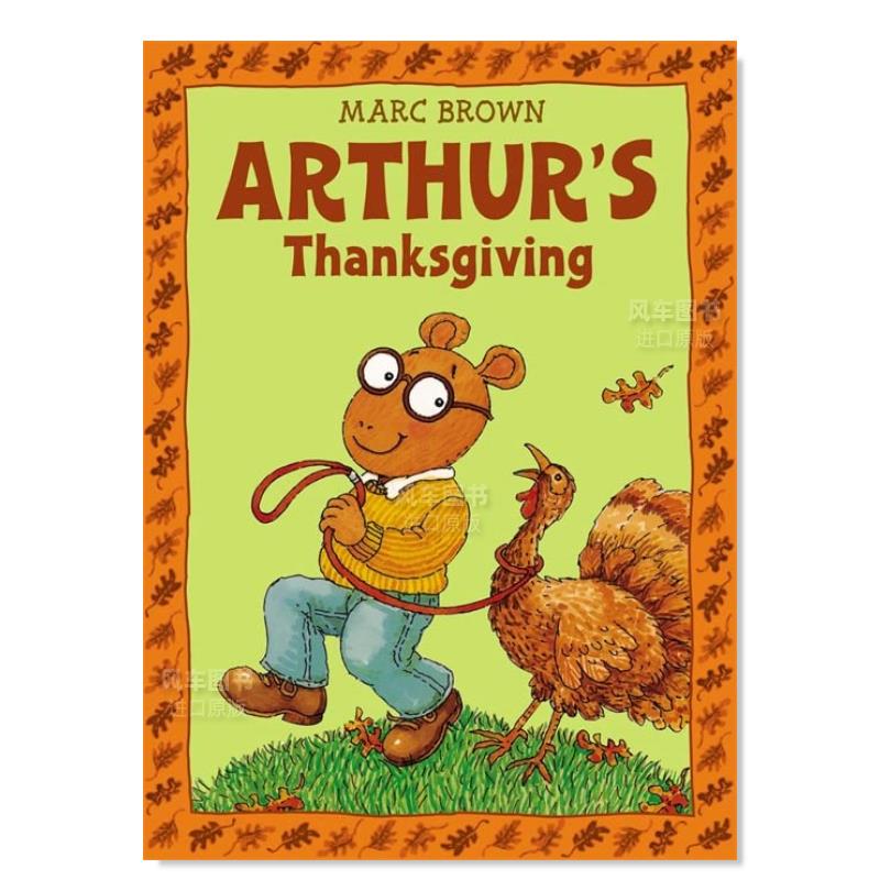 【现货】阿瑟斯的感恩节英文儿童绘本节日庆典进口原版书平装Arthurs Thanksgiving Marc Brown著Little出版