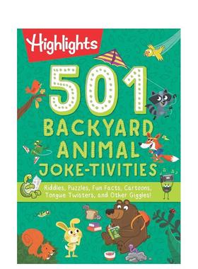 501笑话活动后院动物英文儿童趣味进口原版书平装【501Joke-tivities】BackyardAnimal Highlights Highlights Press