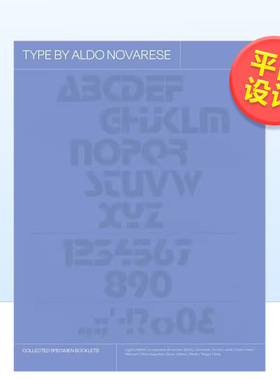 【预售】字体档案阿尔多诺瓦雷塞英文平面设计字体图案标志设计Aldo Novarese进口原版书精装14岁以上Type by Aldo Novarese Let
