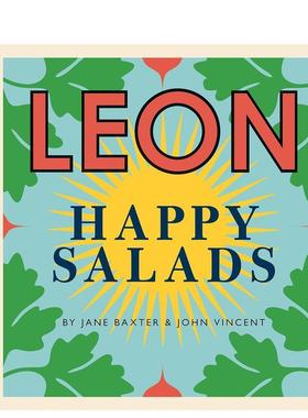 【现货】里昂快乐色拉【Happy Leons】LEON Happy Salads英文餐饮Jane Baxter?精装Cassell & Co进口原版书9781840917185