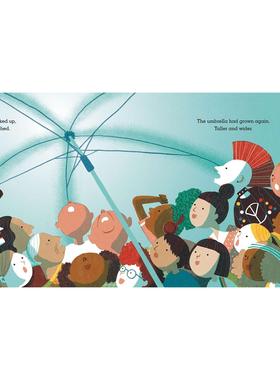 【现货】蓝色雨伞The Blue Umbrella英文儿童绘本自我认知情绪管理Emily Ann Davison精装Random House 3-6岁进口原版书978059356