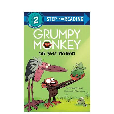 【预售】暴躁猴：绝佳礼物 【Step into Reading】Grumpy Monkey The Best Present 原版英文儿童分阶阅读