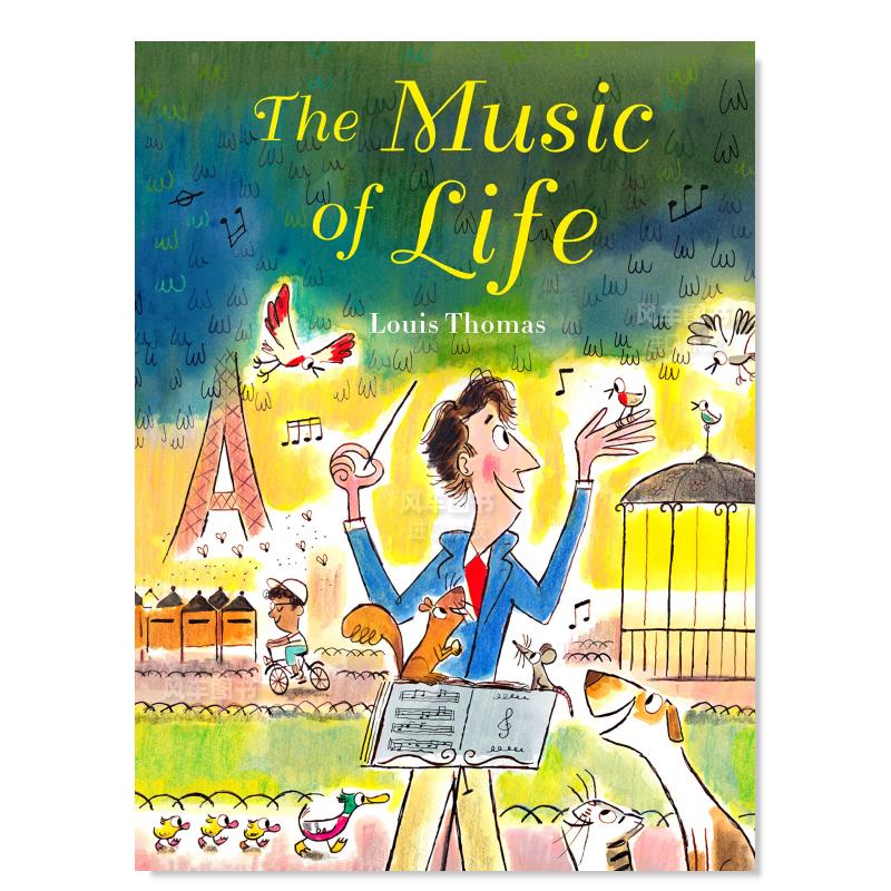 【预 售】生命中的音乐英文儿童绘本交通工具城市人文The Music of LifeLouis Thomas进口原版书籍Farrar, Straus and Giroux