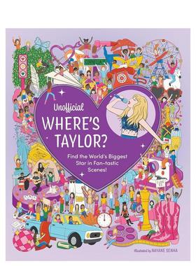 【现货】非官方泰勒在哪里在超赞场景中寻找全球星Unofficial Where's Taylor?英文儿童趣味Editors of Chartwell Books精装Chart