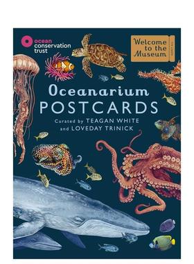 【预售】【欢迎来到博物馆】海洋馆明信片Oceanarium Postcards 英文文创明信片Loveday TrinickBonnier Books进口原版书97818007