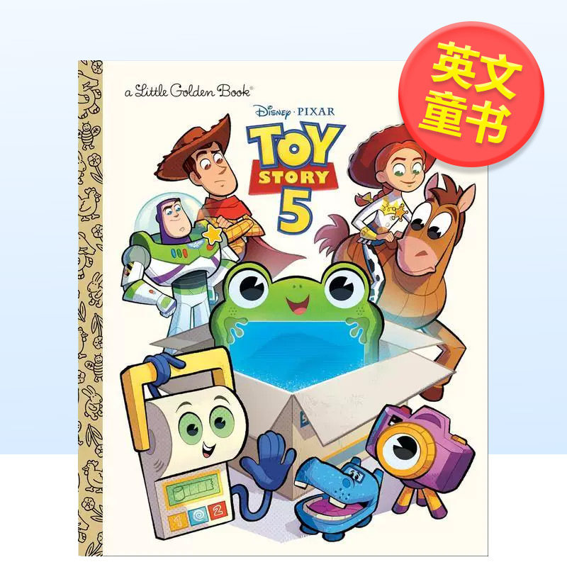 【黄金小传】【迪士尼皮克斯 玩具总动员5】【Little Golden Book】Disney and Pixar Toy Story 5原版英文儿童故事978073644628