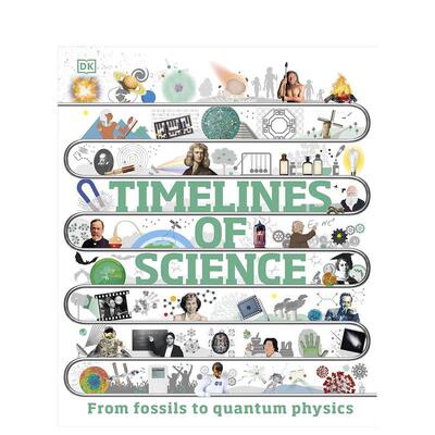 【现货】科学进化时间图谱【Timelines】Timelines of Science英文儿童绘本知识百科DK精装9-12岁DK Children进口原版书