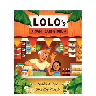 【现货】洛洛的纱丽商店Lolo's Sari-sari Store英文儿童绘本交通工具城市人文LEE精装Atheneum Books6-9岁进口原版书97815344944