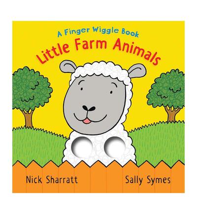 【现货】【洞洞书】农场小动物【Finger Wiggle Books】Little Farm Animals英文儿童趣味Sally Symes 纸板书3-6岁Walker Books U