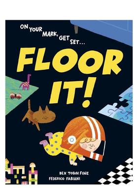 【现货】油门踩到底Floor It!英文儿童绘本虚构类Bex Tobin Fine精装Random House 进口原版书9780593904992